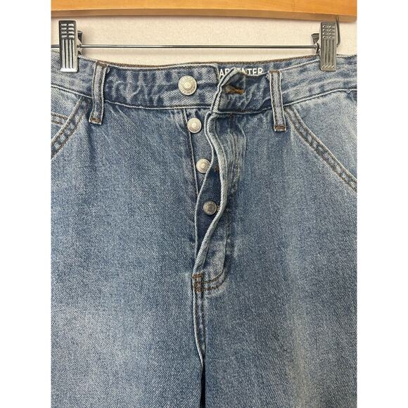 S.O.N.G. Carpenter Street Jeans Size 7/28 light wash wide leg - Picture 5 of 9